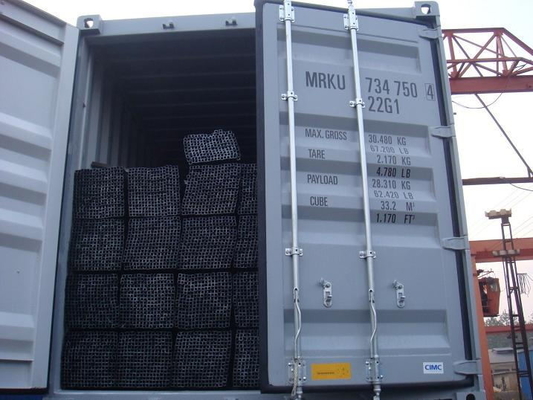 40x40 12m電流を通された正方形黒い鋼管Q215空セクション